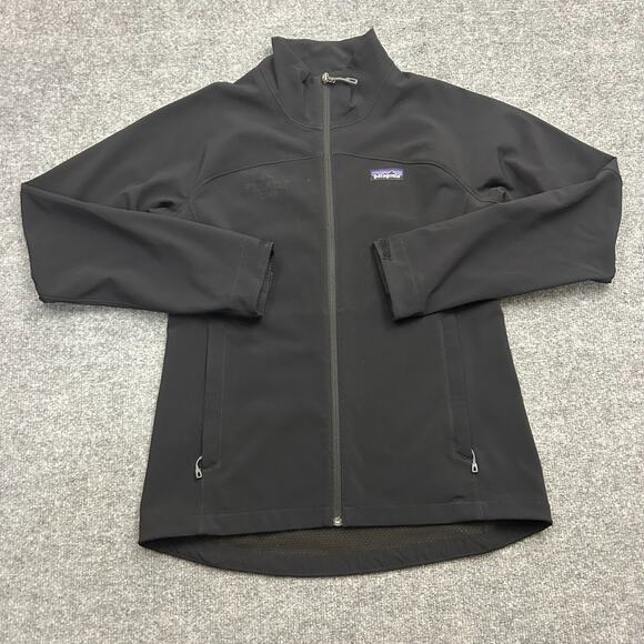 Patagonia Adze Softshell Jacket Womens Small Black 83545 - Pinnacle Vodka logo - Picture 1 of 10